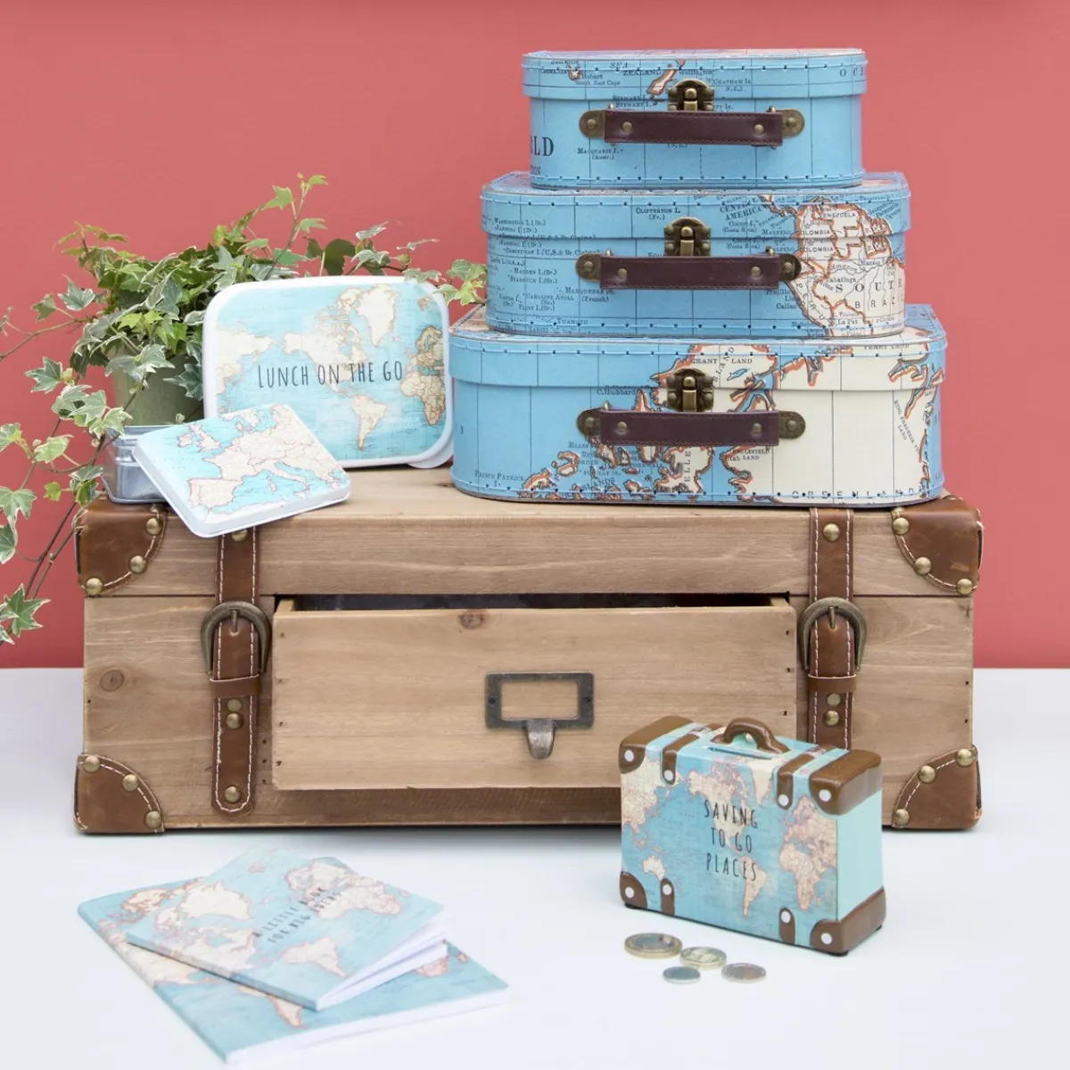 Sass and Belle Vintage Map Big Ideas Pocket Notebook