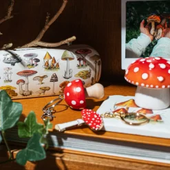 Online Sass and Belle Vintage Mushroom Enamel Keyring