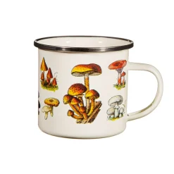 Sass and Belle Vintage Mushroom Enamel Mug