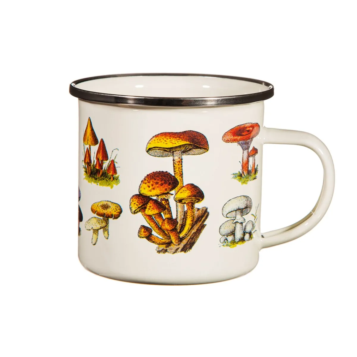 Sass and Belle Vintage Mushroom Enamel Mug