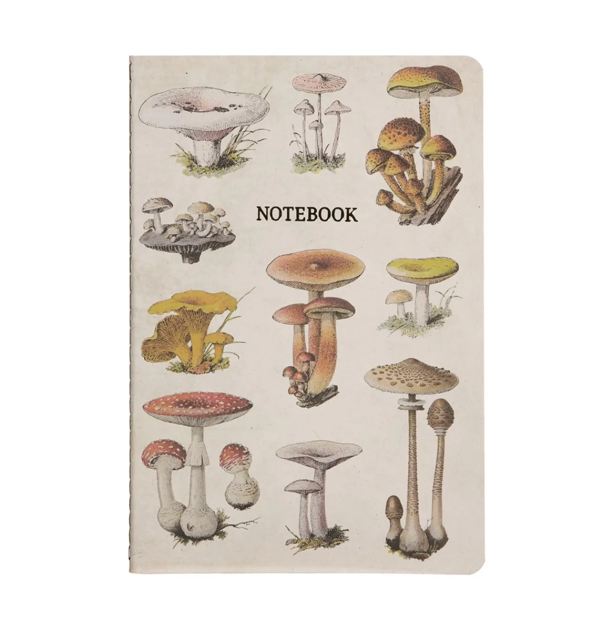 Hot Sass and Belle Vintage Mushrooms A5 Notebook