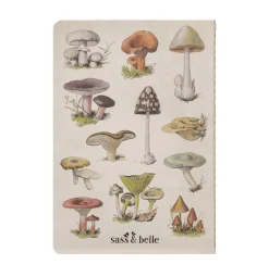 Hot Sass and Belle Vintage Mushrooms A5 Notebook