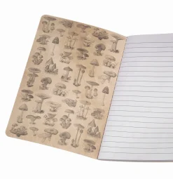 Hot Sass and Belle Vintage Mushrooms A5 Notebook