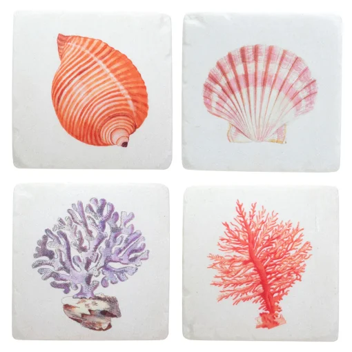 Discount Sass and Belle Vintage Sea Coasters - Set of 4