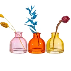 Online Sass and Belle Warm Toned Mini Bud Vases - Set of 3