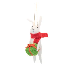 Discount Sass and Belle White Rabbit with Gift Felt Decoration