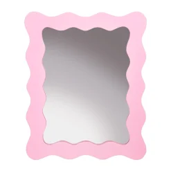 Outlet Sass and Belle Wiggle Border Mirror Pink