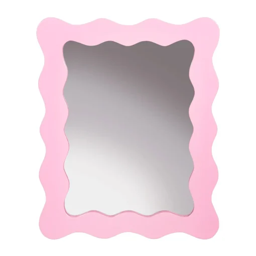 Outlet Sass and Belle Wiggle Border Mirror Pink