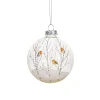 Outlet Sass and Belle Winter Robins Glass Bauble