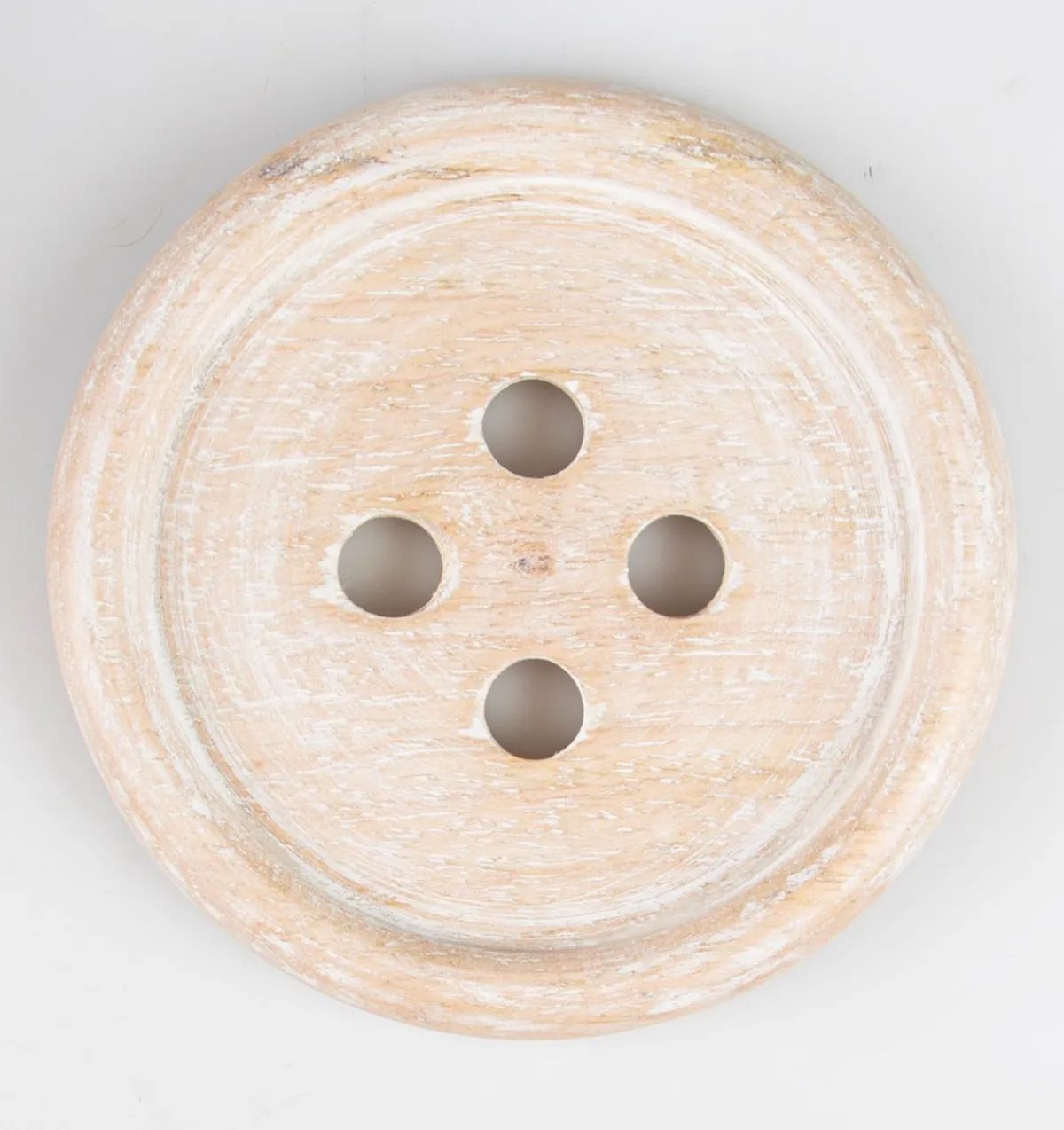Clearance Sass and Belle Wooden Brown Button Coaster - Set of 6