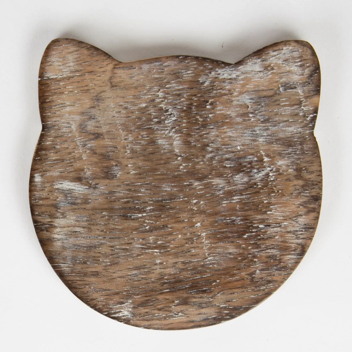 Best Sass and Belle Wooden Brown Carved Cat Coaster - Set of 6