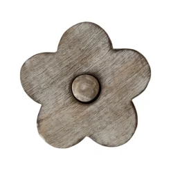 Sale Sass and Belle Wooden Brown Flower Coasters - Set of 4